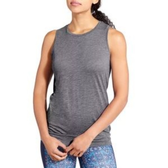 Athleta Siro Twist Back Tank- Small- Grey - Picture 2 of 5